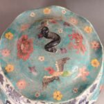 30cm Oriental Art Ceramic Temple Jar Hand Painted Scholar & Deer Scene (4)