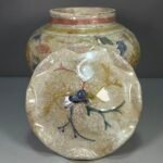 Antique Crackle Glaze Porcelain Ginger Jar with Dragon Motif (1)