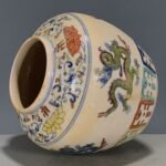 Antique Doucai Porcelain Ginger Jar with Lid (6)