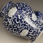 Blue & White Ice Plum Ginger Jar 40cm Large Chinoiserie Porcelain (1)