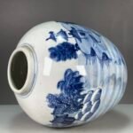 Blue and White Landscape Ginger Jar (4)