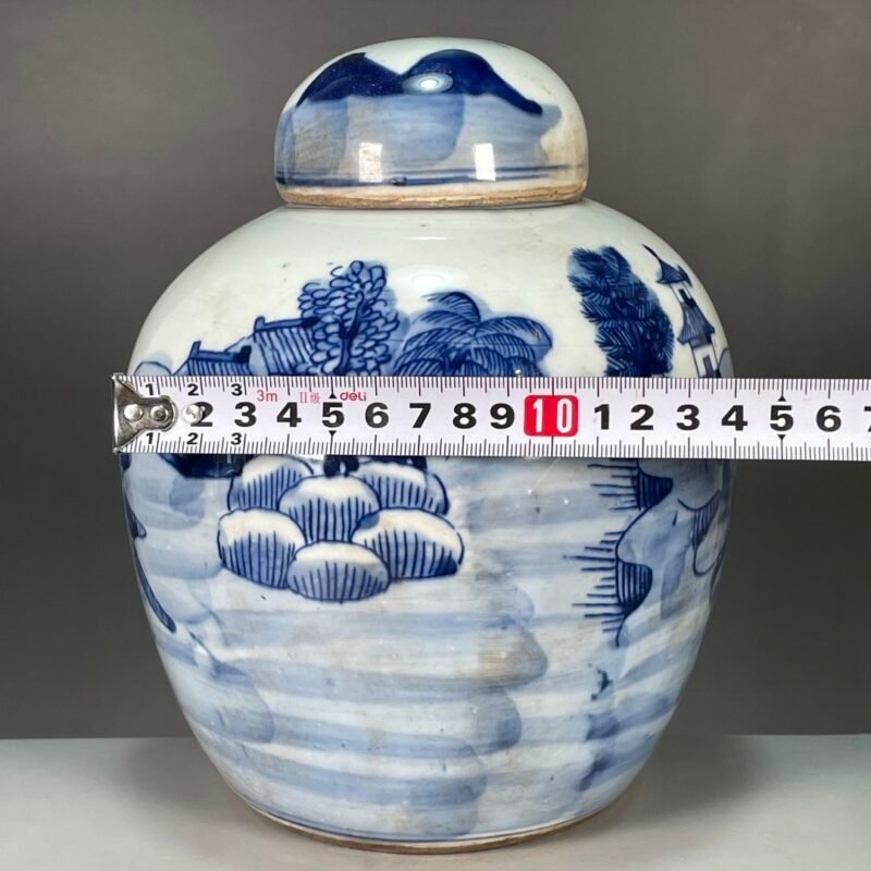 Blue and White Landscape Ginger Jar (7)