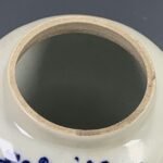Blue and White Porcelain Ginger Jar with Bird & Plum Blossom Motif (6)