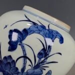 Blue and White Porcelain Small Lotus Ginger Jar with Lid (6)