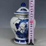 Blue and White Porcelain Small Lotus Ginger Jar with Lid (8)