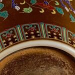 Brown Glazed Famille Rose Porcelain Mini Ginger Jar (8)
