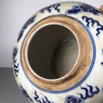 Classic Blue & White Porcelain Dragon Ginger Jar with Lid (5)