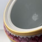 Colorful Enamel Lion Chinoiserie Ginger Jar, Lidded Porcelain Storage Jar (7)
