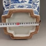 Extra Large Blue and White Porcelain Square Ginger Jar (1)