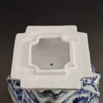 Extra Large Blue and White Porcelain Square Ginger Jar (10)