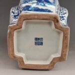Extra Large Blue and White Porcelain Square Ginger Jar (5)