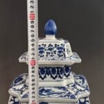 Extra Large Blue and White Porcelain Square Ginger Jar (7)