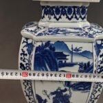Extra Large Blue and White Porcelain Square Ginger Jar (8)