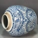 Floral Blue and White Chinoiserie Ginger Jar (6)