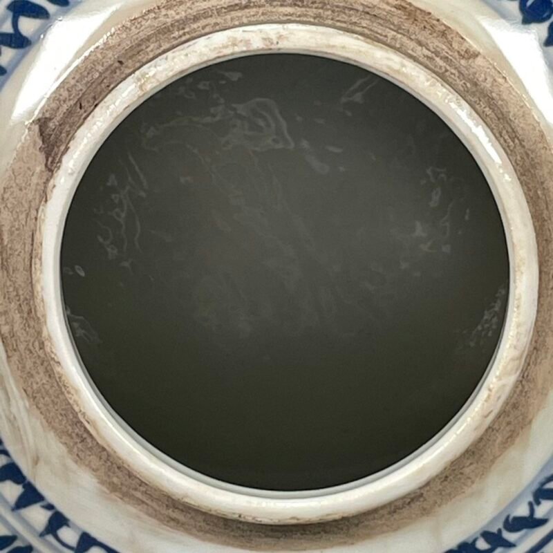 Floral Blue and White Chinoiserie Ginger Jar (7)