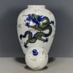 Hand Painted Green Dragon Ginger Jar with Lid (3)