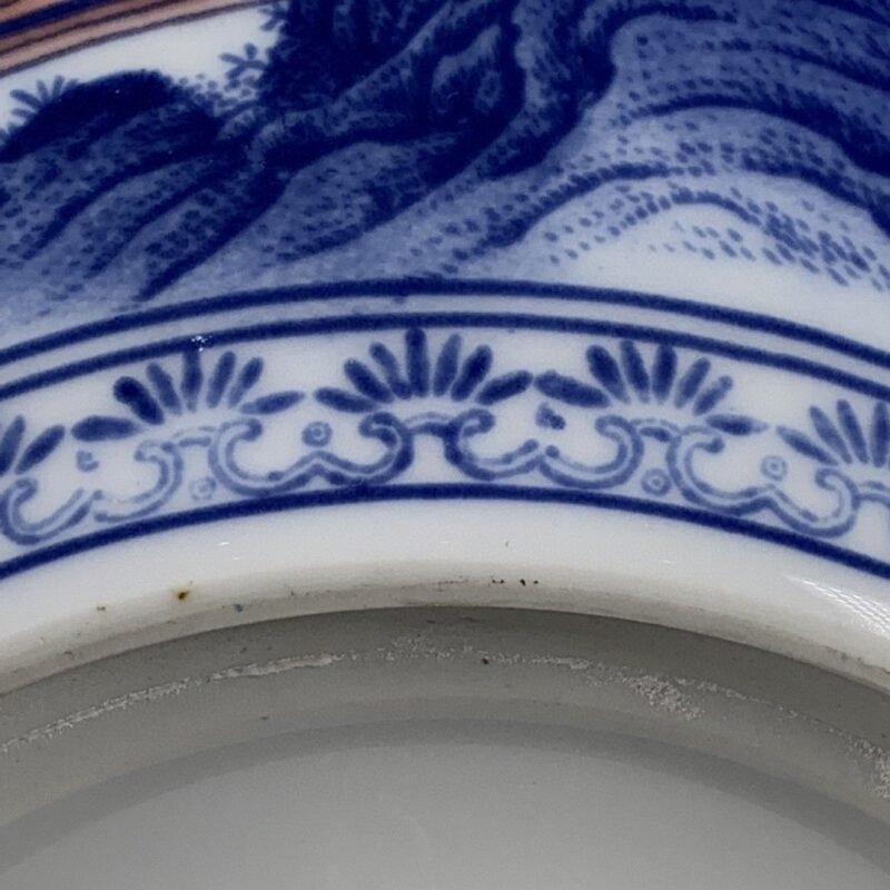 Large Blue and White Porcelain Ginger Jar with Lid (8)