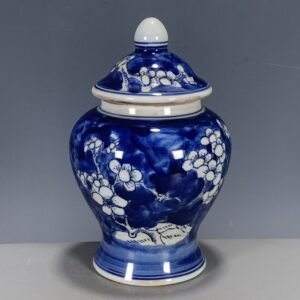 Navy Blue Porcelain Small Ginger Jar (2)