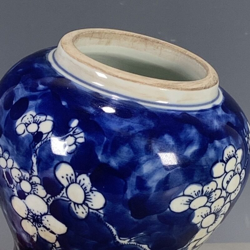 Navy Blue Porcelain Small Ginger Jar (4)