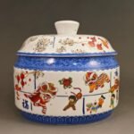 Traditional Festival Ginger Jar with Lid (5)