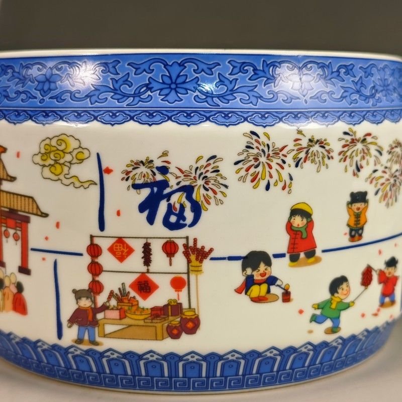 Traditional Festival Ginger Jar with Lid (8)