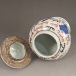 Underglaze Red Ginger Jar with Lid – Foo Dog Lion Playing with Ball Temple Jar (2)