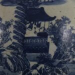 Vintage Blue and White Ginger Jar – Hand Painted Landscape & Figure Temple Jar – Traditional Chinoiserie Decor (6)