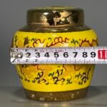 Yellow Dragon Ginger Jar with Lid (1)