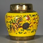 Yellow Dragon Ginger Jar with Lid (5)