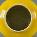 Yellow Porcelain Ginger Jar Carved Dragon Cloud Lidded Canister, Chinoiserie Decor Storage Jar (7)