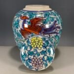 oriental phoenix ginger jar 18cm home decor (3)