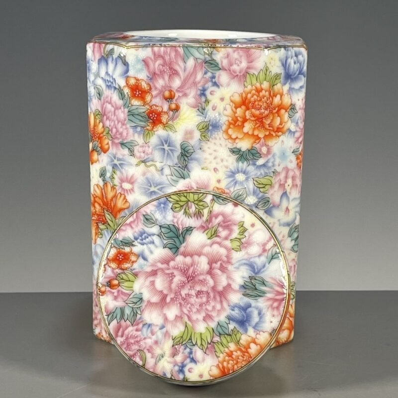 Colorful Floral Ceramic Ginger Jar with Lid (5)