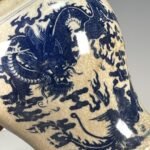 Crackle Glaze Blue and White Dragon Phoenix Ginger Jar (6)
