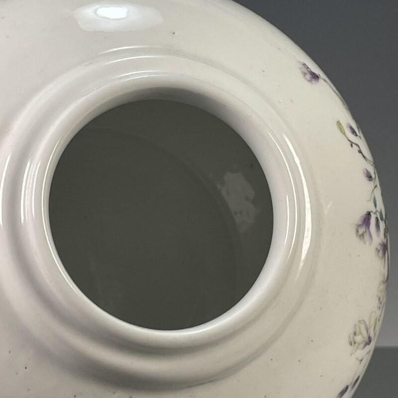 Vintage Chinoiserie Peacock & Peony Ginger Jar (3)